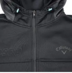 【美品】Callaway テック系パーカージャケット スウェット ブラック
