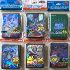 遊戯王 スリーブ No.62 銀河眼の光子竜皇＋他スリーブ５個