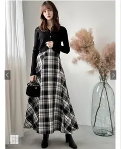 グレイル　チェックフレアスカート　新品