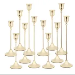 ゴールドキャンドルホルダー 12個セット