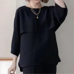 25SS 新品タグ付 スローン アナイ ラッフルフリル ケープカラー