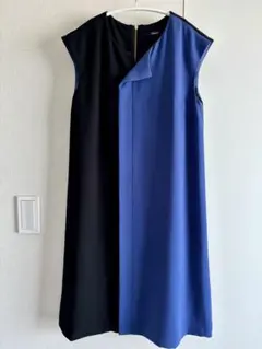 美品　NOUQUE ヌーク　配色ワンピース　日本製