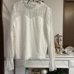 ems excite エムズエキサイト★レディース ブラウス『M』花柄 総レース