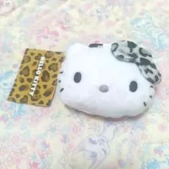 サンリオ ハローキティ ヒョウ柄 コインケース モノクロ