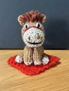 編みぐるみ　干支　午年　お正月飾り　ハンドメイド　馬