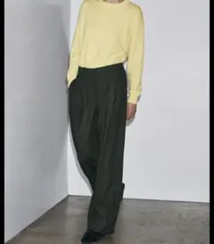 新品未使用 ZARA ZWコレクション ダーツ入りワイドレッグパンツ