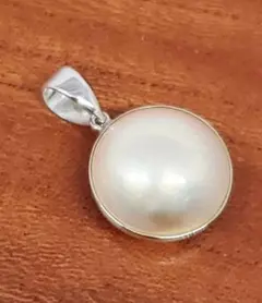 SILVER マベパール ペンダント 14.0mm　ネックレス