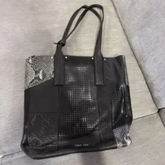 Calvin Klein レザートートバッグ