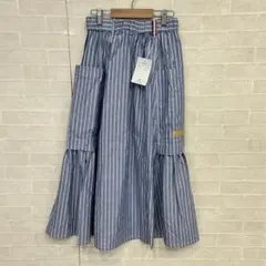 新品タグ付き　パーソンズ　qvc スカート　Sサイズ　ストライプのサムネイル