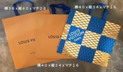 美品 LOUIS VUITTON & PARIS ショップ袋 3枚セット大サイズ