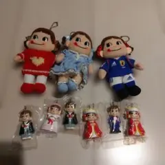 不二家 マイリトル ペコちゃん マスコット ぬいぐるみ キーホルダー フィギュア