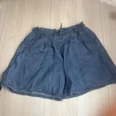 デニムショートパンツ型スカート 145~156cm