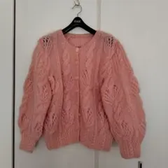 手編み風カーディガン