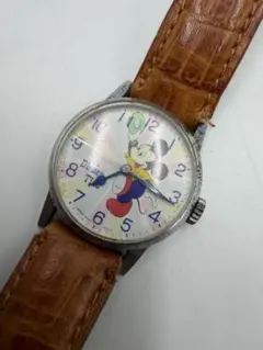 ディズニータイム　ミッキー　腕時計　レトロ　6640-7970