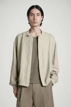 COS リネンボンバージャケット　ストーンのサムネイル