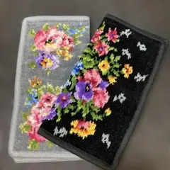 LAKE ALSTER 花柄タオルハンカチ2枚セット