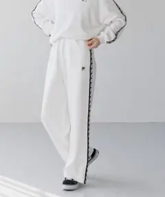 GLOBAL WORK & FILA ホワイト イージーパンツ サイズ150