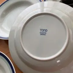 TONO CHINA 皿 ５枚セット 木製ハンドル スプーン付き