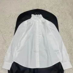 ♡美品♡ ブルックスブラザーズ　シャツ　ブラウス　フリル　白　ホワイト　サイズ8のサムネイル