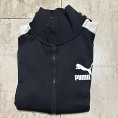 PUMA 黒 ジップアップジャケット