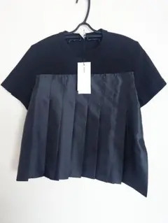 超美品！サカイ半袖カットソー sacai】Solid Satin x Cotton Jersey Oversize T-Shirt (sacai/Tシャツ