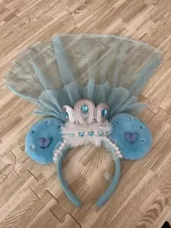 ❣️東京ディズニーリゾート 水色プリンセスカチューシャ