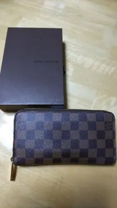 ルイヴィトン ジッピーウォレット エベヌ ダミエ 長財布