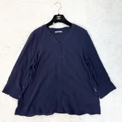 theory luxe セオリーリュクス Vネックブラウス トリアセテート M