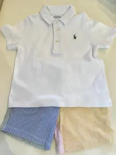 【美品】ポロラルフローレン ポロシャツとハーフパンツセット