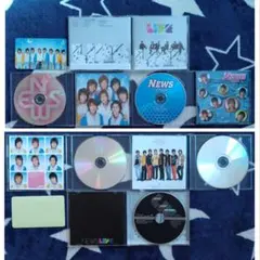 NEWS CD3点セット (+ステッカー, 帯無, 全体的にダメージ有)