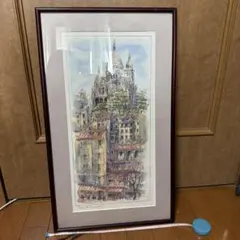 辻毅彦】日本現代工芸会 日展特選作家 辻毅彦作 ノートルダム寺院絵 陶