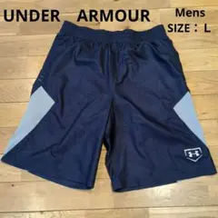 UNDER ARMOUR バスケットボールパンツ ネイビー/グレー