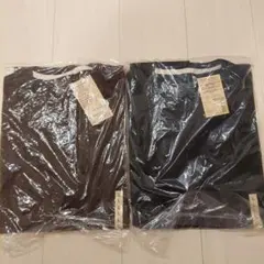 [新品未使用]無印良品ポケット付きTシャツ2点、ブラウン、ブラック、両方Lサイズのサムネイル