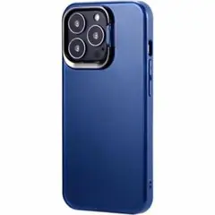 iPhone13pro スタンド 耐衝撃 ハイブリッドケース フロストインディゴ