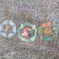 ディズニーデザインキーホルダー3点セット