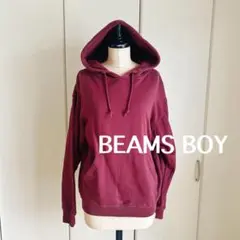 BEAMS BOY バーガンディ パーカーのサムネイル