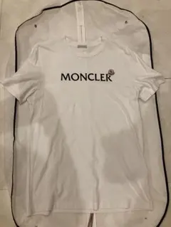 極美品】モンクレール Tシャツ フロッキーロゴ XL ネイビー QR確認済