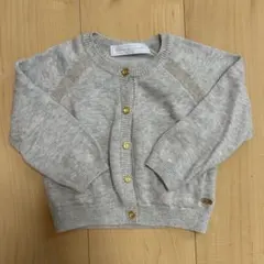 タルティーヌエショコラ　カシミヤ混　カーディガン　80㎝