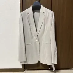 【タグ付・未使用】23区　リネンレーヨンストレッチ テーラード ジャケット