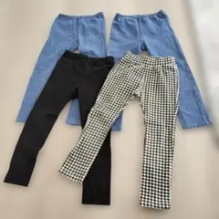 ​【人気】UNIQLO ユニクロ ベビー キッズ パンツ 110　 4枚セット