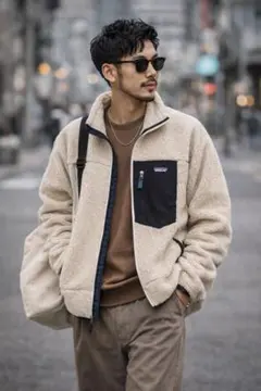 パタゴニア メンズ・クラシックレトロX ジャケット　Mサイズ　ナチュラル