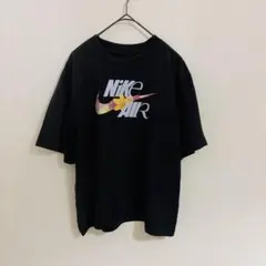 NIKE AIR フラワーロゴTシャツ ブラックS〜Mサイズ 花柄　黒のサムネイル