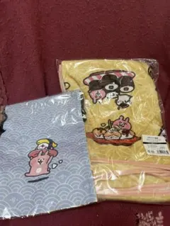 カナヘイ　かなへい　ゆるっと回転寿司パラダイス展　ブランケット　巾着