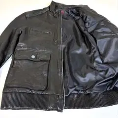 RETRO GRADE 山羊革 レザーボンバージャケット 黒 M フライトY2Kのサムネイル