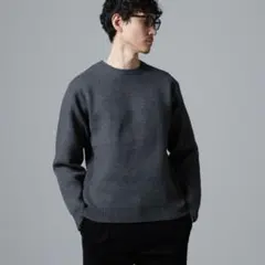 【新品未使用】nano universe PBTストレッチクルーネックニット