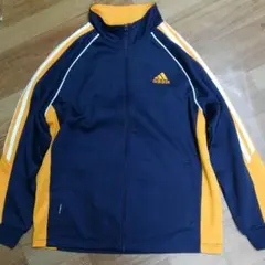adidasアディダス国内品キッズ用フルジップジャージ(上)150㎝ネイビー中古