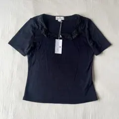【新品】Courreges クレージュ カットソー 半袖 トップス ネイビーのサムネイル