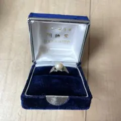 本真珠　パールリング 7.8mm　シルバー。0