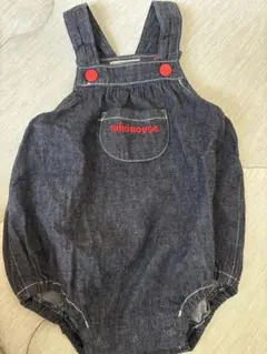 mikiHOUSE デニムロンパース S(70-80)