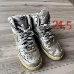 Nike シルバー ハイカットスニーカー 24.5cm